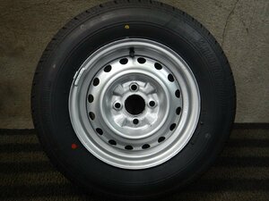 1本★PT8007①■165R13 LT 6PR BRIDGESTONE RD-613 日産純正 5J 4H +42 PCD100★条件付送料無料★スペアタイヤ 未使用