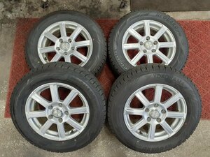 J6F4766■195/65R15 91Q　4本価格　YOKOHAMA ICEGUARD IG60 SPORT GRAHT　送料無料 冬 ’22年 9分山 15×6J +45 PCD114.3 ハブ径73㎜