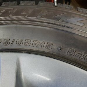 パF4770■175/65R15 84Q 4本価格 BRIDGESTONE BLIZZAK VRX フィット 純正 ホイール 送料無料 冬 15×5.5J +48 PCD100 ハブ径56㎜の画像10