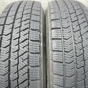 パT8599■145/80R13 BRIDGESTONE BLIZZAK VRX2 スタッドレス 社外ホイール 4J 4H PCD100★条件付送料無料★2022年 バリ溝 タント ミラの画像8