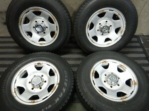 パT8633■195/80R15 107/105L LT BRIDGESTONE BLIZZAK VL1 トヨタ純正 6J 6H +30 PCD139.7★条件付送料無料★ハイエース