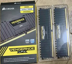 完動品 CORSAIR メモリ 2×8GB DDR4 2666MHz CMK16GX4M2A2666C16