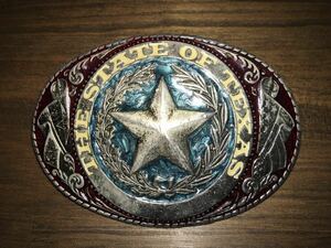 USEDベルトバックル THE STATE OF TEXAS ウエスタンバックル