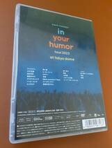 ＜送料無料＞in your humor tour 2023 at 東京ドーム (通常盤) [DVD]　back number_画像2