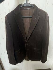  United Arrows green lable lilac comb ng corduroy dark brown tailored jacket size 50 L XL