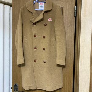 ダントン　DANTON ウールモッサ ダブルロングコート 36