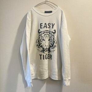 ビンテージ　USA スエット　タイガー　虎　トラ　長袖 古着 白　ホワイト