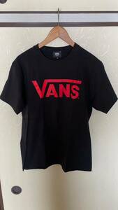 ☆売切☆vans/バンズ/ヴァンズ/半袖/Tシャツ/Mサイズ/ロゴ/ブラック/レッド/新品/メンズ/黒/赤