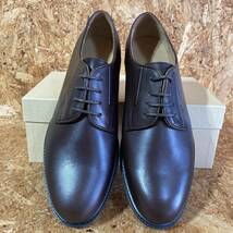 A.P.C. DERBIES プレーントゥ レザー シューズ 靴 44 牛革 ポルトガル製 MARRON ブラウン apc アーペーセー_画像6