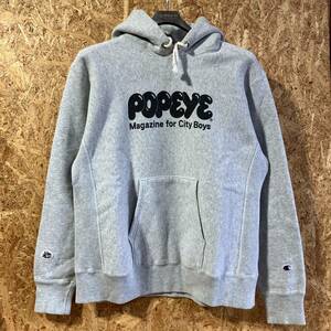 champion BEAMS POPEYE REVERSE WEAVE スウェット パーカー L コラボ 別注 限定 チャンピオン リバースウィーブ 雑誌ポパイ 40周年 40th