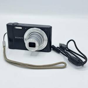 動作良好　デジタルカメラ SONY Cyber−Shot DSC-W810 BK　ブラック　本体・バッテリー・ストラップ・充電用USBケーブル