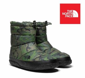 1円〜新品正規品☆550フィルパワー☆ザ ノース フェイス The North Face Nuptse Apres Bootie （CAMO/Black）☆US8/26.0ｃｍ