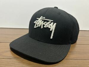 STUSSY ステューシー 帽子 キャップ ブラック CAP 海外一流ミュージシャン御用達 スナップバック