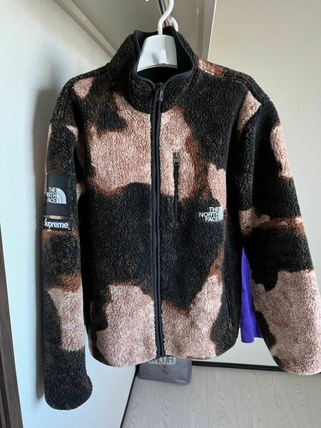 Supreme / The North Face Bleached Denim Print Fleece Jacket フリース