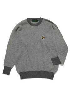 極上の着心地 【 LYLE＆SCOTT / ライル＆スコット 】 カシミヤ バーズアイ クルーネック ニット セーター L