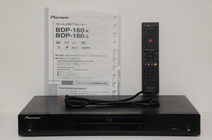 【即決・送料無料】Pioneer BDP-160-K パイオニア SACD BD DVD ブルーレイディスクプレーヤー RC-2424 リモコン付属