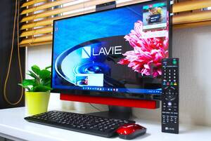 ★☆23.8型フルHD液晶 /LAVIE desk all in one/ 第8世代Corei5/16GB/新品:超高速SSD /Office/3波TVチューナー/Blu-ray/ハイレゾ/kj32☆★