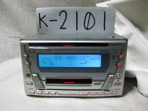 K-2101 JVC Victor KW-MZ64 передний AUX 2D размер CD&MD панель неисправность товар 