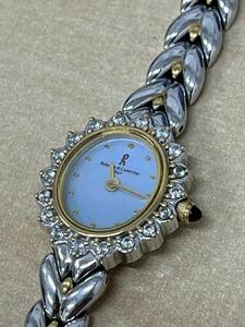 長「14653」ロベルタディカメリーノ ラインストーン　Roberta di camerino クォーツ 腕時計 レディース ホワイトシェル文字盤 　パルス〇
