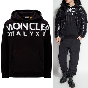 送料無料 60 MONCLER GENIUS モンクレール ジーニアス 1017 ALYX 9SM 8G00001 M2781 ブラック パーカー スウェット ロゴ size XXL