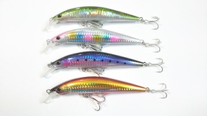 Atype Gコントロール風 セカンドリップ搭載 シーバス 青物 ヘビーシンキングミノー 40g 4色セット 遠投 高飛距離 ヒラメ ブリ カンパチ