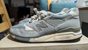 ニューバランス(NEW BALANCE) M998LL MADE IN USA 27.5cm グレー (中古品) 