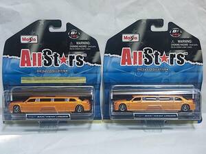 Maisto 1/64 All Stars-CHRYSLER 300C HEMI LIMOUSINE 【2台セット】 /マイスト/クライスラー ヘミ リムジン /DUB Custom/Luxury 