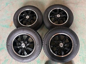 バリ溝 2020年製 スタッドレス PRACTIVA ICE BP02 145/80R13 4J +45 4H PCD100 4本set 軽自動車 ミラ ムーヴ 等 P240130c