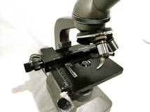 ∞ OLYMPUS オリンパス 生物顕微鏡 KHS 単眼 1976年製 ライトOK 対眼×10 対物×10・×40 簡易清掃済み_画像4
