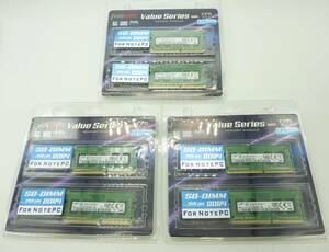 ★Panram★ノートパソコン用DDR4 2GB 2個セット×３★ #7043 Value Series SO-DIMM DDR4-2133 PC4-17000