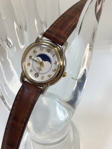 【ELNARD】レディース腕時計　中古品　稼働品　電池交換済　革ベルト5-20 sh