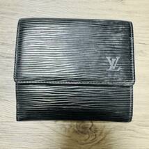 1円 LV LOUIS VUITTON エピ 財布 ウォレット ブラック コインケース ジャンク_画像1