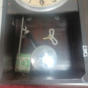 ●SEIKOSHA 柱時計 掛け時計 振り子時計 ボンボン時計 掛時計 昭和レトロ●ジャンクの画像3