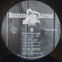 Steve Young Honky-Tonk Man//1975年米国盤Mountain Railroad Records MR52776_画像4