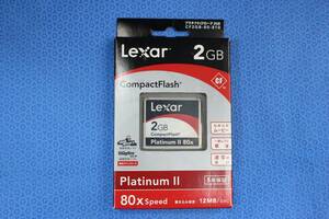 CF card CompactFlash 2GB Lexar 80X Speed 12MB/sec unopened 