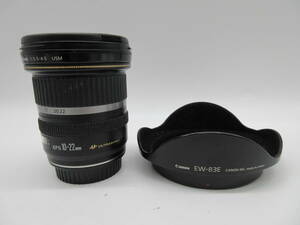【★１円～★現状販売！】[U7192]カメラレンズ Canon ZOOM LENS EF-S 10-22mm 1:3.5-4.5 USM φ77mm