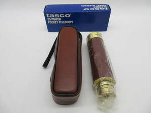 【★１円～★現状販売！】[U7436]単眼鏡 tasco 25 POWER POCKET TELESCOPE 25x20mm