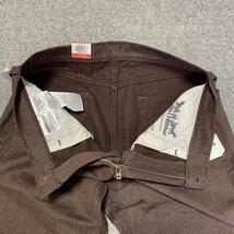 W32 ★ 新品 リーバイス 505 ウォーム レギュラーストレート ストレッチパンツ LEVI'S 暖パン WARM 保温 ダークブラウン 茶 00505-2241_画像4