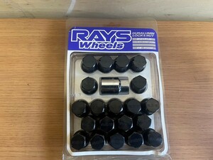 ○RAYS レイズ ジュラルミン ロックナット ブラック M12 × P1.25 専用ソケット付属 日産 スズキ スバル 軽自動車 コンパクトカー 中古品③