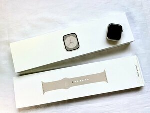 1円スタート☆【Apple Watch】アップルウォッチ SERIES8 スターライトアルミニウム 41mm MNHY3J/A A2773 32GB 質屋ユニオン 中古AB品