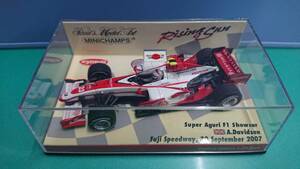 MINICHAMPS 1/43 Rising Sun スーパーアグリ F1 チーム Showcar アンソニー・デビッドソン 富士スピードウェイ 2007.9.30