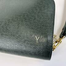 【新品同様】ルイヴィトン Louis Vuitton タイガ エピセア バイカル セカンドバッグ 鞄 カバン メンズ 男 クラッチバッグ レザー M30185 緑_画像6