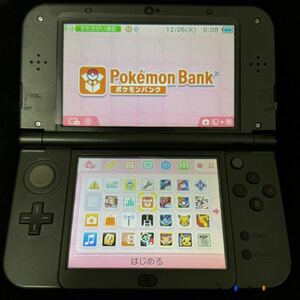 new3DSLL メタリックブラック☆ポケモンバンク・ポケムーバー 他ポケモンソフト・任天童子 等 任天堂子＊ジャンク品＊