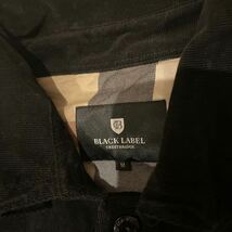 ブラックレーベルクレストブリッジ サイズ 黒 ベロア 長袖シャツ BLACK LABEL CRESTBRIDGE メンズ H_画像2