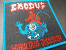 EXODUS 刺繍パッチ ワッペン fabulous disaster エクソダス / metallica sodom kreator destruction slayer possessed anthrax testament_画像2