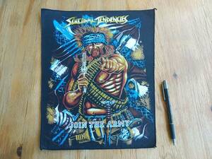 SUICIDAL TENDENCIES print back patch badge join the army Vintage dead stock / slayer metallica anthrax megadeth