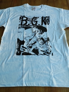 B.G.K. Tシャツ 白L / bgk larm pandemonium N.O.T.A. d.r.i. Adrenalin O.D. raw power svart framtid So Much Hate heresy ripcord