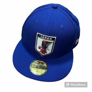 【未使用品・入手困難】NEW ERA 59FIFTY ニューエラ　JFA サッカー日本代表　コラボ　キャップ　サムライVer. 帽子 7 5/8 60.6㎝ 青