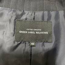 green label relaxing グリーンレーベルリラクシング　　　上下　キッズ　男の子　フォーマル　スーツ　ストライプ　黒　上135 下125_画像7