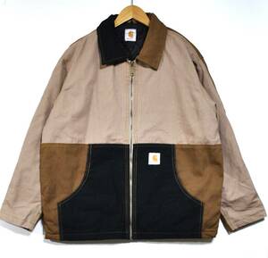 在庫処分【carhartt】カーハート 1点物リメイク 中綿ダックジャケット21 マルチカラー リメイク リビルド ML 良品